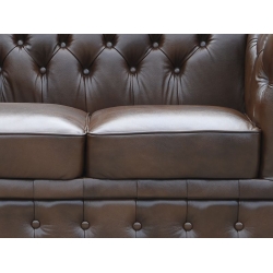 Sofa skórzana Chesterfield 2-osobowa